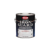 KrylonMD – Peinture-émail industrielle Iron Guard, noir mat, 1 gal (K11001201)-Couleur de la peinture : Noir mat