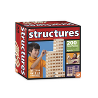 MindWare KEVA Pine Plank Structures Ensemble de construction-Structures est un ensemble de construction architecturale qui ne nécessite ni colle ni connecteurs