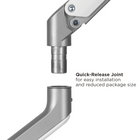 Uplite Single Spring Assisted Monitor Mount Arm for 17" - 32" Monitors-Heavy-duty and sleek design with use of premium grade steel materials. The capacity of the arm is 2-9kg /4.4-19.8 lbs.