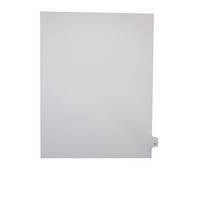 Mark Maker – Onglets séparateurs juridiques blancs, 1/26 onglets, format lettre, sans trous, lettre Y, 25/paquet-Onglets séparateurs blancs, 1/26 onglets