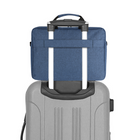 Vangoddy sac de messager Sacoche de transport à bandoulière pour ordinateur portable 15,6 po - Bleu-La sangle de bagage offre une sécurité et une facilité de transport pour le voyageur actif