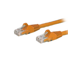StarTech Câble de raccordement Ethernet Cat6 avec connecteurs antiaccrochements RJ-45, 5 pi, orange (N6PATCH5OR)-Protecteurs de pinces pour connecteur RJ-45 empêchent le câble de s’accrocher ou de briser pendant l’installation