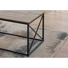 Monarch Specialties 7950P Table Set - 3Pcs Set/Dark Taupe/Black Metal-Coffee table set boasts ample surface space for books, electronics or other decorative items