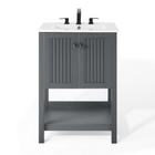 Modway - Steam 24" Vanette de salle de bain - Gris blanc-8