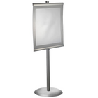Azar Displays – Présentoir de plancher incurvé en métal, 28 x 22 po (300870)-Utilisé pour présenter des illustrations