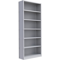 Metalware – Étagère enclenchable RK343, 7 tablettes, 36 x 24 x 88 (po), gris pâle-Système de tablettes ajustables offrant un espace de rangement solide, mais économique qui convient à vos besoins