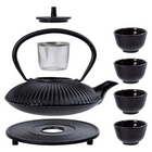 Luciano - Service à thé en fonte-Mesure: l'ensemble complet mesure 30cm L x 20,3cm l x 11,4cm H (11,8" L x 8" L x 4,5" H)
