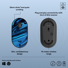 Logitech M340 Wireless Mouse with Limited Edition Prints, USB Receiver & Silent Clicks - Blue Galaxy-Compatible With Your Favorite Devices: Compatible with Windows and Chrome OS, works with Surface, USB-A port is required, 2.4 GHz USB receiver included
