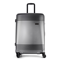 Bugatti Nashville 25.6" Hardside Check-in Luggage - Charcoal-Charcoal and recycled PET (Polyethylene Terephthalate)