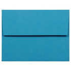 JAM Paper A2 Invitation Envelopes, 4.38 x 5.75, Brite Hue Blue Recycled, 100 Pack (WDBH600g)-Blue