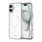 AXS - ULTRA CLEAR étui testé compatible MagSafe contre les chutes pour Apple iPhone 16 Plus - Transparent-Protection anti-UV pour afficher clairement le design original de votre cellulaire