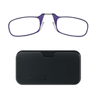 ThinOptics Reader with Universal Black Pod - 1.0 - Purple-Comes in two beautiful styles, the rectangular Brooklyn and the oval Manhattan, and is flattering on both men and women.