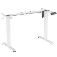 Uplite - Cadre de bureau debout électrique réglable en hauteur - Blanc-Le contrôle facile de haut en bas permet un réglage de la hauteur de 28,3" à 46,4", permettant un passage sans effort de la position de travail assise à la position debout.