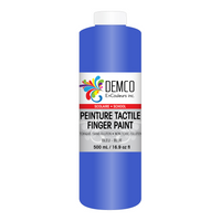 DEMCO EnCouleurs Inc Peinture tactile scolaire - 500 mL - Bleu-Peinture tactile scolaire