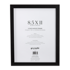 Gry Mattr - Cadre de document sans mat - Noir - 8,5 po x 11po - paquet de 3-Cadre en bois