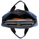 Vangoddy sac de messager Sacoche de transport à bandoulière pour ordinateur portable 15,6 po - Bleu-Poche avant généreuse pour stationnaire, chargeur, câble, portefeuille, téléphone portable et autres nécessités lors de vos déplacements