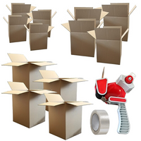 Canpaco Value Moving Kit For 1 Bedroom - 12" L x 12" W x 12" H-Contains 12 boxes total