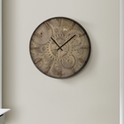 Monarch Specialties - Horloge - 20 po Rond - Horloge Murale - Brun - Transitionnel-Le cadre en plastique de haute qualité avec une finition brune chic, l'affichage analogique facile à lire avec des marques en bois sous une surface en verre et un mouvement à quartz pour un chronométrage précis