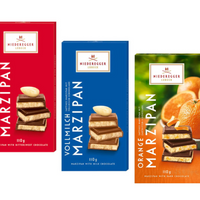 Niederegger Marzipan Chocolate Selection Assortment - 110g - 3 Pack-World-famous Niederegger marzipan is made from aromatic almonds of exquisite quality.