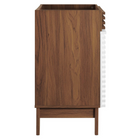 Modway - Render 24" Armoire de toilette de salle de bain (lavabo non inclus) - Noyer blanc-Bassin d’évier non inclus