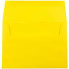 JAM Paper Enveloppes Brite Hue format livret en papier recyclé, ferm. gommée, 5 1/4 x 7 1/4 po, jaune, paq./100-Taille : A7 (5 1/4 x 7 1/4 po)