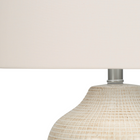 Monarch Specialties - Luminaire - 26 po H Lampe De Table - Crème Céramique - Abat-Jour Ivoire / Crème - Contemporain-Dimensions assemblées: 16 po L x 16 po P x 25 po H. base: 9,25 po L x 9,25 po P x 13,5 po H. abat-jour: 16 po L x 16 po P x 10,5 po H