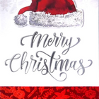 Rosedale - Cartes de souhaits Noël Gold / Enveloppes - 5-1/2 po x 8 po - Bonnet du Père Noël - Paquet de 6-Cartes de souhaits qualité boutique
