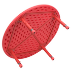 Flash Furniture 45" Round Plastic Height Adjustable Activity Table - Red-1.5'' Thick Textured Red Plastic Table Top