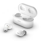 Belkin Soundform Écouteurs sans fil True Wireless - Blanc-Cristallin, beau son avec des basses puissantes à n’importe quel volume