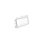 Azar Displays – Porte-affiche horizontal en acrylique incliné en L, 7 x 5 po, 10/pqt (112723)-Fabriqué en acrylique