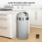 Umbra - Poubelle Umbra Venti-Durable et facile à entretenir : Venti est fabrique en polypropylene durable, stable et facile à entretenir ; il suffit de l'essuyer avec un chiffon humide