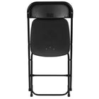 Flash Furniture – Chaise pliante Hercules en plastique d’une capacité de 800 lb, noir, 10/pqt-Trous de drainage pour assister à sécher