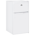 HOMCOM - Mini-réfrigérateur 3,2 pi³ avec congélateur et portes réversibles - blanc-Combine réfrigérateur et congélateur avec une capacité de 3,2 pi³ pour divers stockages alimentaires 