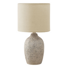 Monarch Specialties - Luminaire - 18 po H Lampe De Table - Céramique Beige - Abat-Jour Beige - Contemporain-Cette lampe de table de 18 pouces de haut est dotée d'une élégante base en céramique beige avec une finition texturée, surmontée d'un élégant abat-jour en tissu beige, pour un éclairage d'appoint parfait dans un salon, un bureau à domicile ou une chambre à coucher