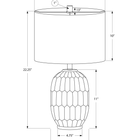 Monarch Specialties - Luminaire - 22 po H Lampe De Table - Céramique Bleue - Abat-Jour Ivoire / Crème - Contemporain - Moderne-Fabriquée de manière durable avec une base en céramique de haute qualité en forme de vase bleu et blanc, cette lampe décorative n'est pas seulement à la mode, elle est également assortie d'une garantie limitée de 2 ans contre tout défaut, ce qui lui confère une grande tranquillité d'esprit en même temps qu'une esthétique époustouflante