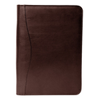 Ashlin AUGUSTIN Executive Zippered Organizer Portfolio-Tablet Case, Brown (P8339-18-02)-Interior has two media pockets, 1 for your smart phone or iPhone and the other one for your other media accessories or eyeglasses