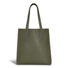 Champs Onyx Leather Vertical Tote - Khaki-CHAMPS Onyx Collection Vertical Tote