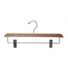 Eddie's 13-3/4" Wooden Bottom Hanger - Natural - 100 Pack-Hanger