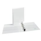 Avery Heavy Duty View Binder, 1-1/2" Sized One Touch Locking D Ring,  White, (79795)-PVC Free polypropylene, linen pattern
