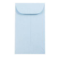 JAM Paper - Enveloppes à monnaie no 3, 2,5 x 4,25 po, bleu poudre, 100/paquet-Enveloppes à monnaie