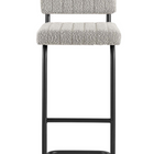 Modway - Parity Boucle Tabourets de bar - Taupe noir - Ensemble de 2-8