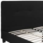 Flash Furniture Tribeca Queen Size Tufted Upholstered Platform Bed - Black Fabric-Tufted Upholstery