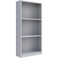 Metalware – Étagère sans boulons RK215, 4 tablettes, 36 x 24 x 76 po, gris pâle-Système de tablettes réglables offrant un espace de rangement solide, mais économique qui convient à vos besoins