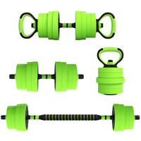 Soozier - Ensemble D’Haltères 4-En-1 66 Lb - Barre Kettlebell Support Pour Pompes-Ensemble 4-en-1 de 66 lb (30 kg) : haltères, barres, kettlebells et poignées pour pompes  
