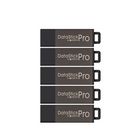 Centon DataStick Pro 16 GB USB 2.0 Flash Drives - Grey - 5 Pack-16GB capacity offers ample space for your digital files