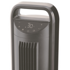 Seville Classics Tower Fan With Touch Control - Gray-The fan comes with an easy-to-read LED-lit control panel for intuitive use