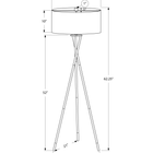 Monarch Specialties - Luminaire - 62 po H Lampadaire - Métal Noir - Abat-Jour Ivoire / Crème - Contemporain-Fabriqué avec des matériaux de haute qualité, ce luminaire bénéficie d'une garantie limitée de 2 ans contre tout défaut pour votre satisfaction