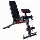 Soozier - Banc De Musculation Pliable Et Réglable - Banc D'entraînement Pour Développé Couché Et Abdos Avec Haltères-Banc avec réglage à 7 niveaux pour varier l’intensité de l’entraînement  