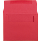 JAM Paper - Enveloppes recyclées gommées format livret Brite Hue, 4 3/8 po x 5 3/4 po, rouge Noël, paq./100-Taille : A2 (4 3/8 po x 5 3/4 po)