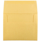 JAM Paper Enveloppe A2 Stardream, effet métallisé, doré, 50/paquet-Intérieur vierge où écrire un mot personnalisé